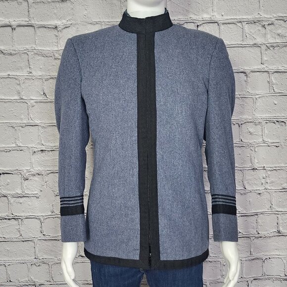 Vintage Hartmarx Blue Wool Band/Cosplay Jacket, Men's Small - Picture 2 of 11